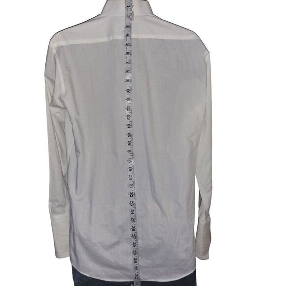 Giorgio Ferraro Button Up‎ Shirt Men Sz 15 15/12 32/33 White Made In Italy - Picture 3 of 6